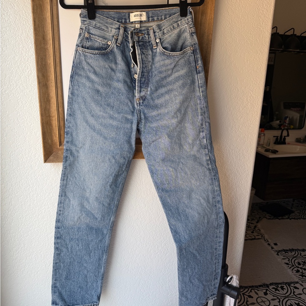 Agolde Light Blue 90'S PINCH WAIST HIGH RISE STRAIGHT
